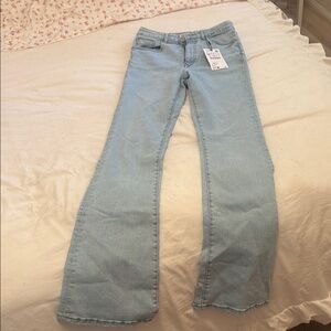 Light Blue Zara Women's Flared Jeans